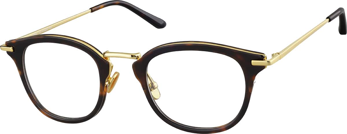 Angle view of Square Glasses 7833325 in Tortoiseshell