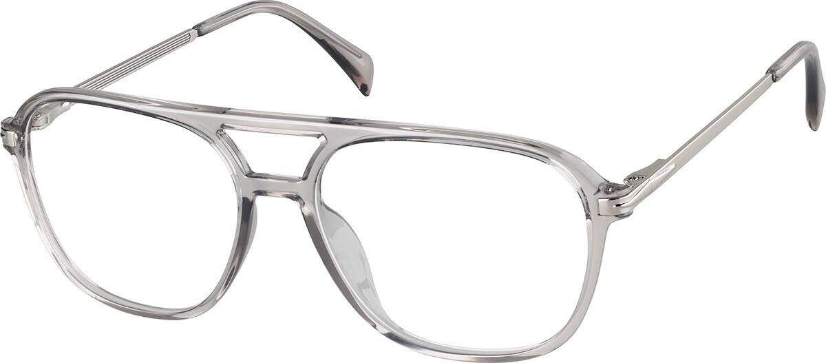 Angle view of Aviator Glasses 7833412 in Gray