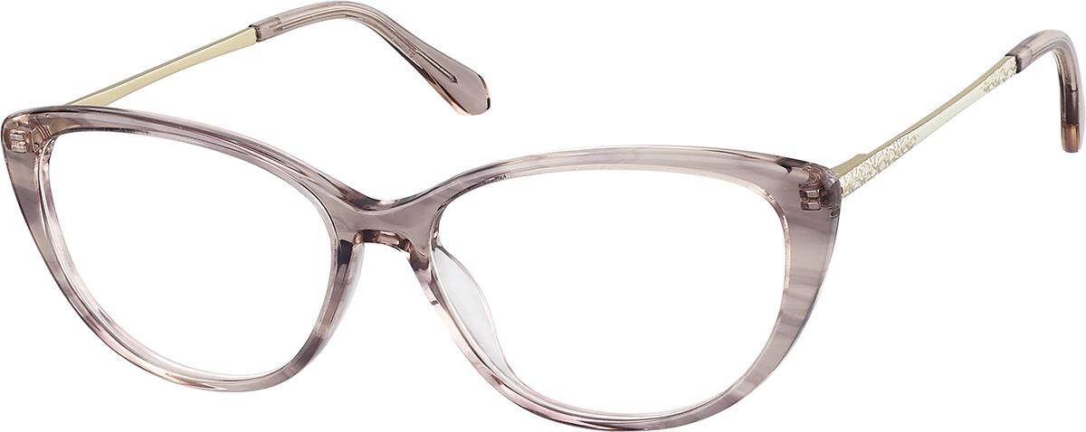 Angle view of Gafas estilo ojo de gato 7833717 in Violeta