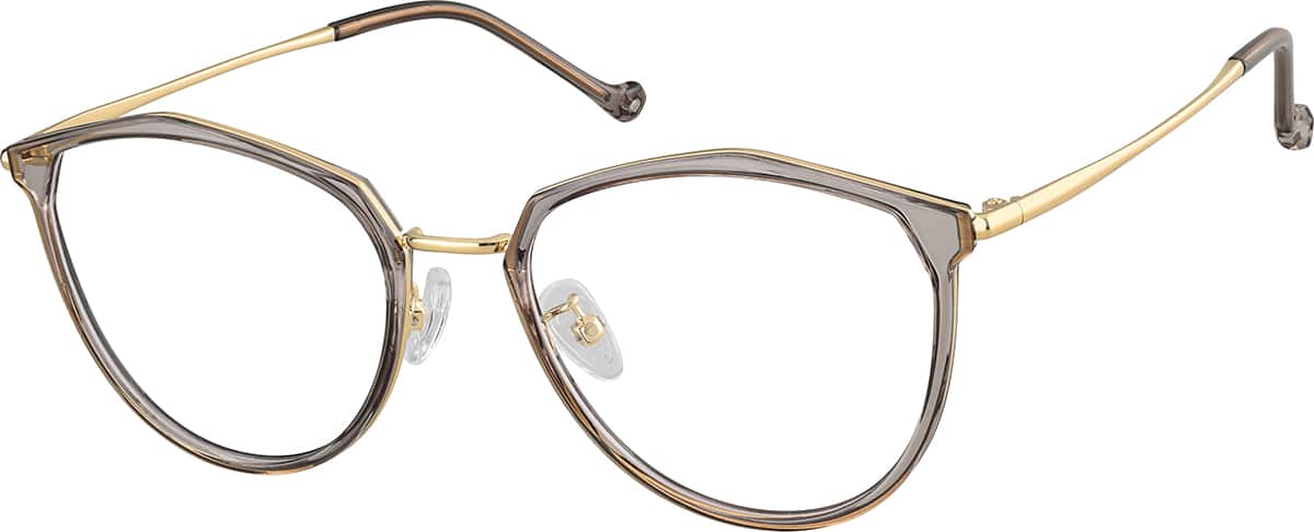 Angle view of Round Glasses 7837012 in Gray