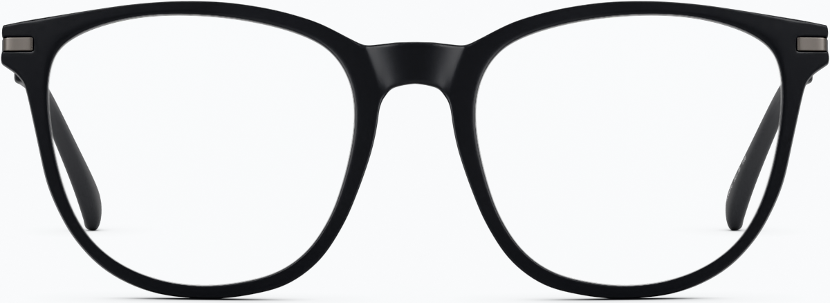 Front view of Square Glasses 7839621 in Black