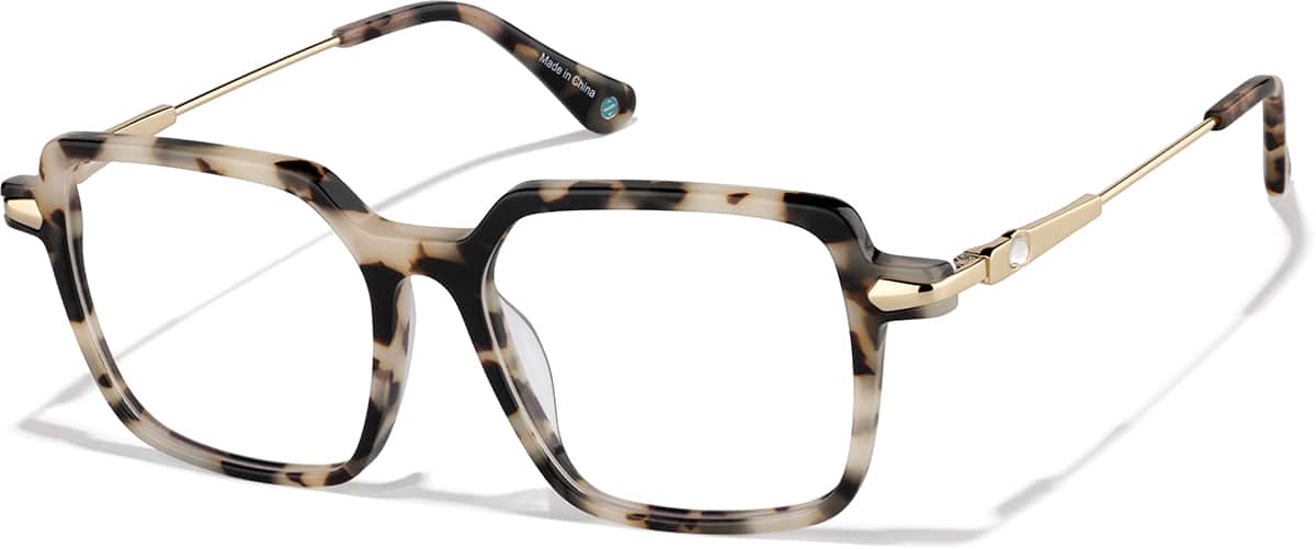 Angle view of Let’s Do Brunch Glasses 7841335 in Tortoiseshell