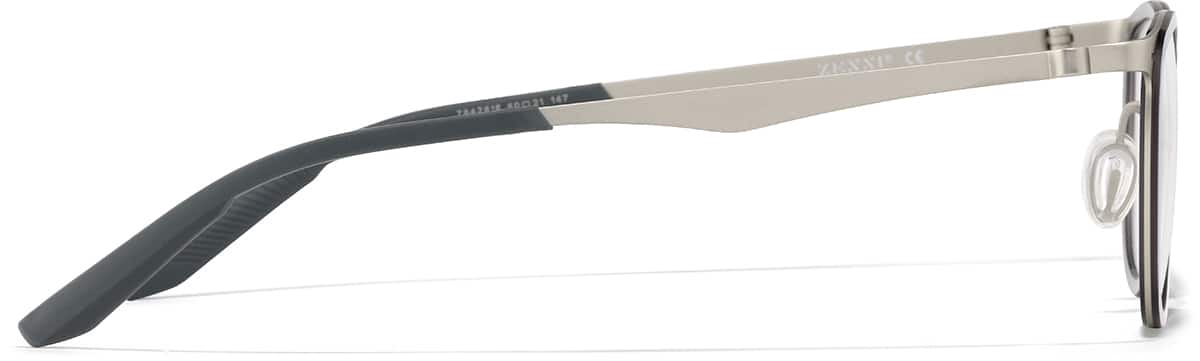 Side view of Rectangle Glasses 7842616 in Blue