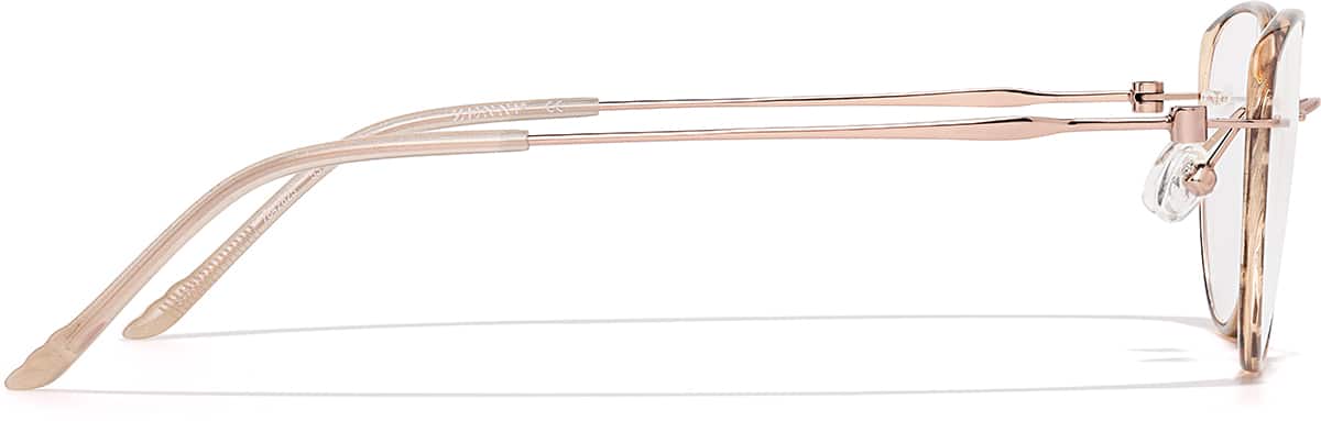 Side view of Lightweight Cat-eye Glasses 7842825 in Tortoise