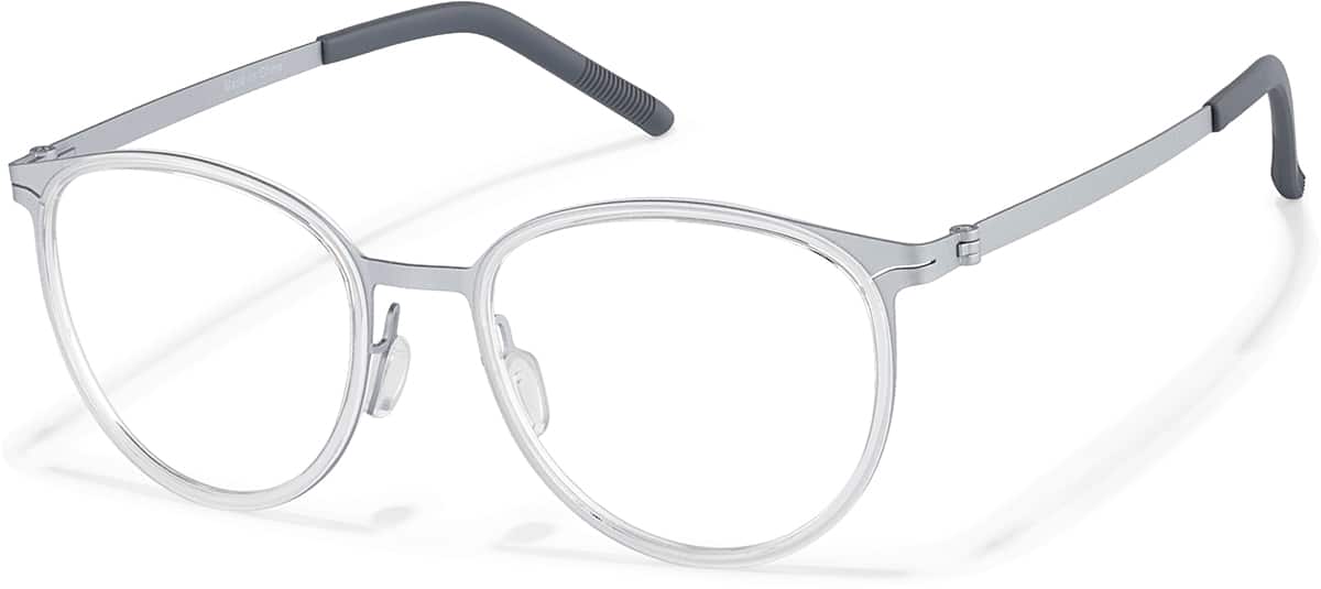 Angle view of Round Glasses 7843511 in Silver