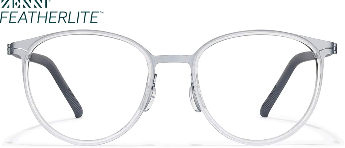 Front view of Round Glasses 7843511 in Silver