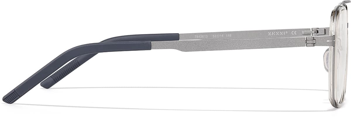 Side view of Aviator Glasses 7843613 in Crystal and Gray