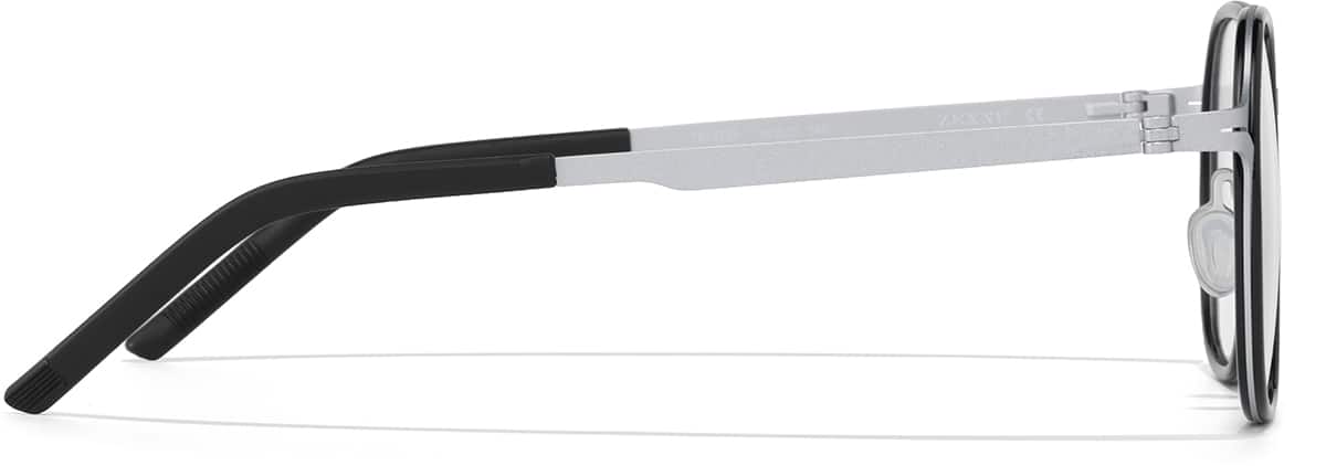 Side view of Lunettes géométriques 7843721 in Noir et ardoise