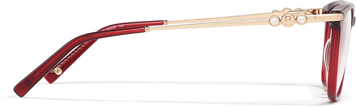 Side view of Libra Square 7844118 in Rojo