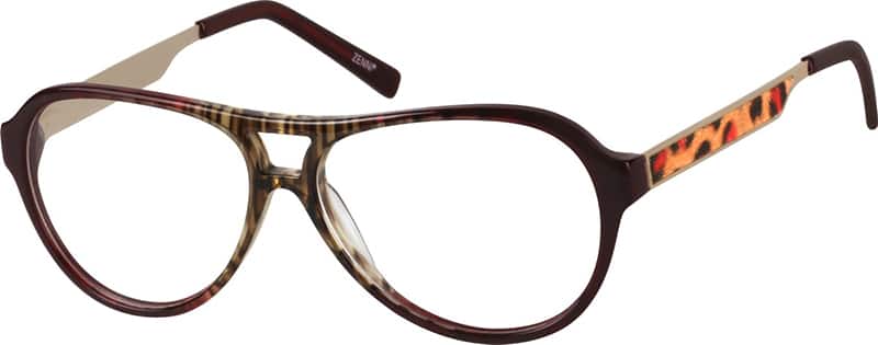 Angle view of Aviator Glasses 787818 in Red