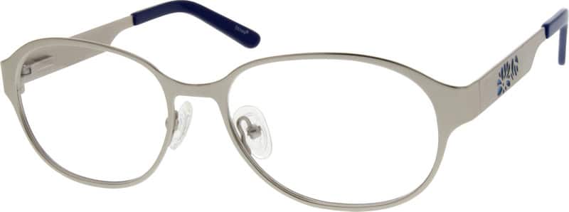 Angle view of Oval Glasses 796311 in Silver
