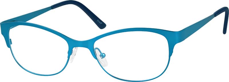 Angle view of Oval Glasses 797516 in Blue