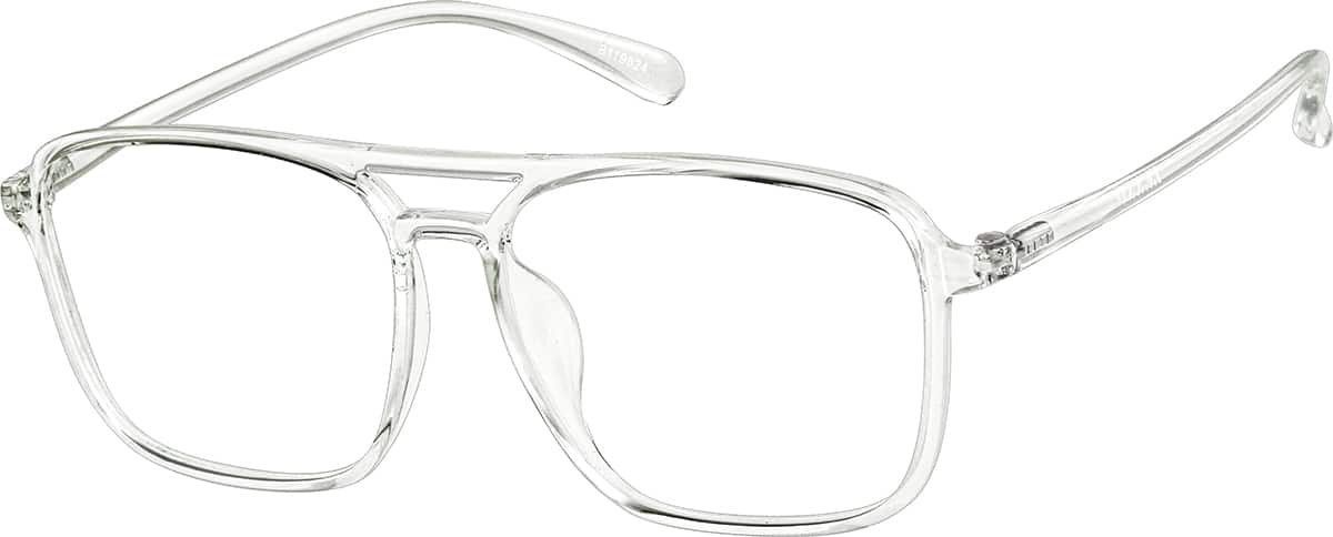 Angle view of Sunlight-Activated Aviator Glasses 8119824 in Blue