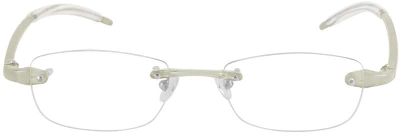 Angle view of Rimless Glasses 840123 in Clear
