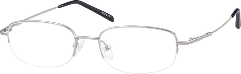 Angle view of Rectangle Glasses 962811 in Silver