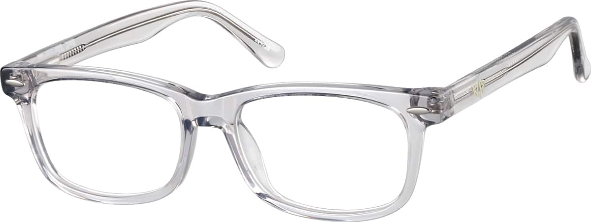 Angle view of Dallas Empire Eyeglasses 99100223 in Translucent