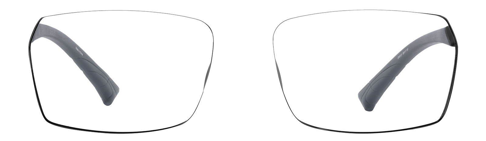 Front view of Zunnies - Rectangle Sports Sunglasses 99112721 in Black