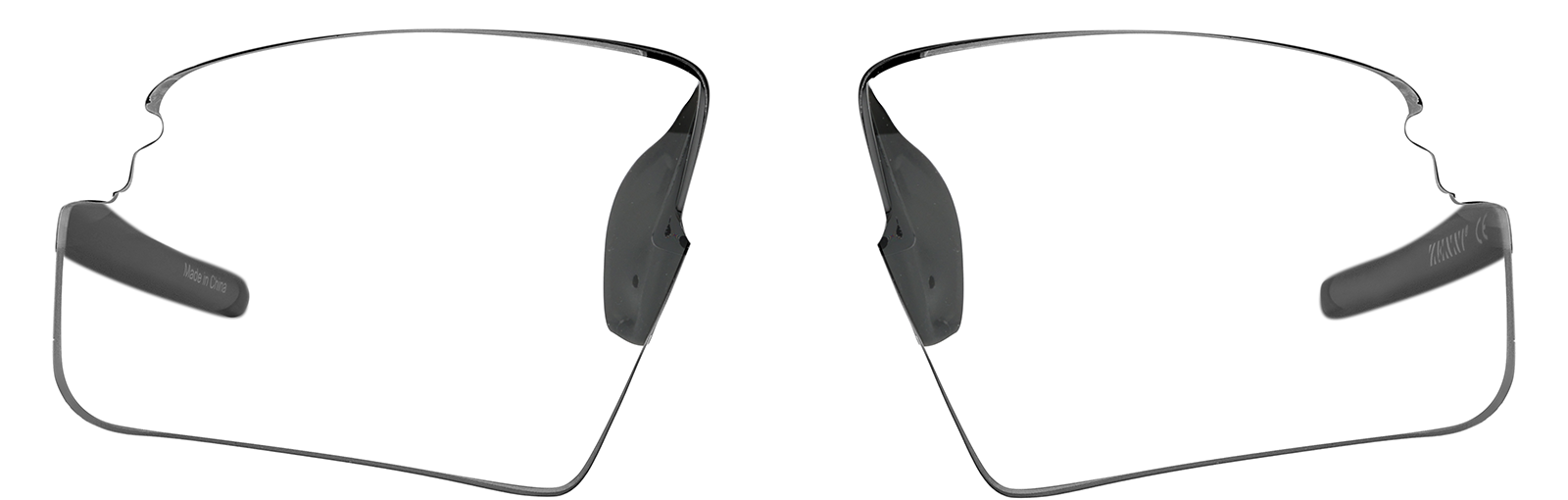 Front view of Zunnies - Wrap-Around Sports Sunglasses (Larger Lenses) 99113121 in Black