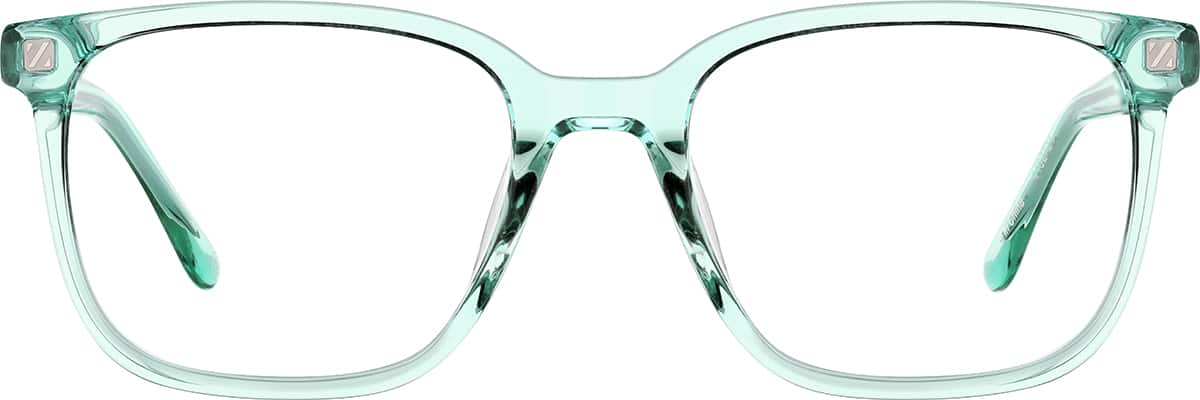 Front view without clip-on of Rectangle Magnetic Snap-On Set 99113524 in Green