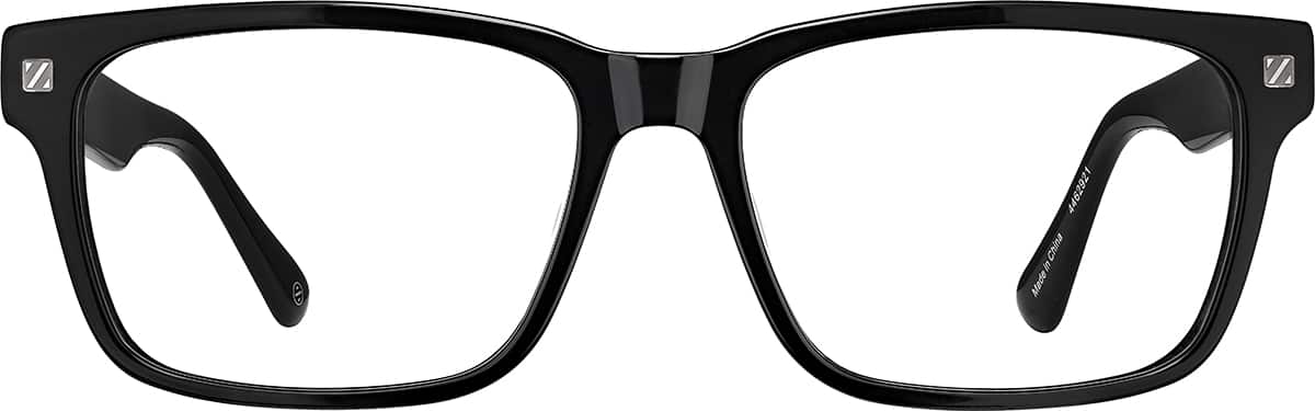 Front view without clip-on of Rectangle Magnetic Snap-On Set 99113621 in Black