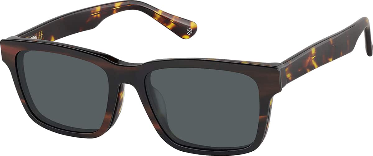 Angle view of Rectangle Magnetic Snap-On Set 99113625 in Tortoiseshell