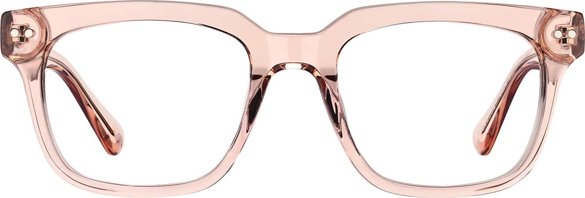 Front view without clip-on of Square Magnetic Snap-On Set 99113719 in Pink