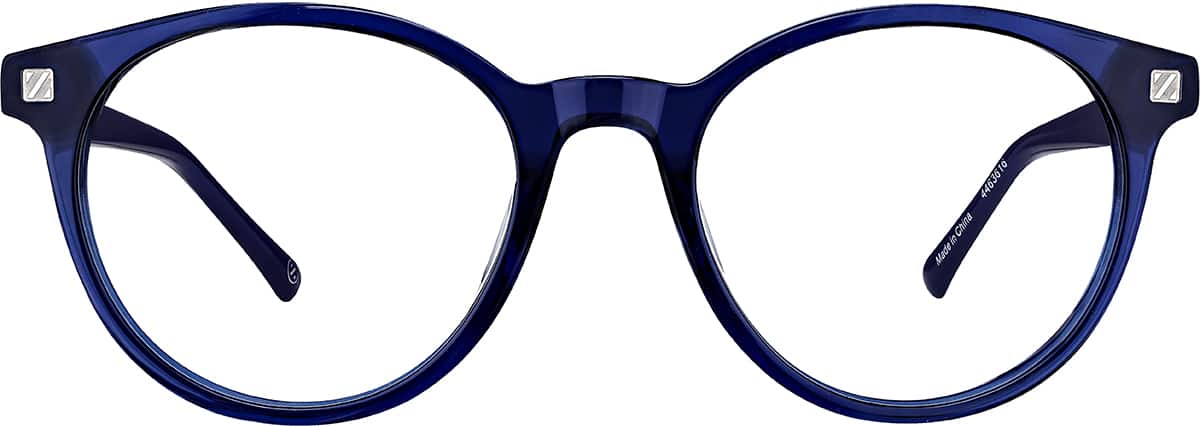 Front view without clip-on of Round Magnetic Snap-On Set 99113916 in Blue