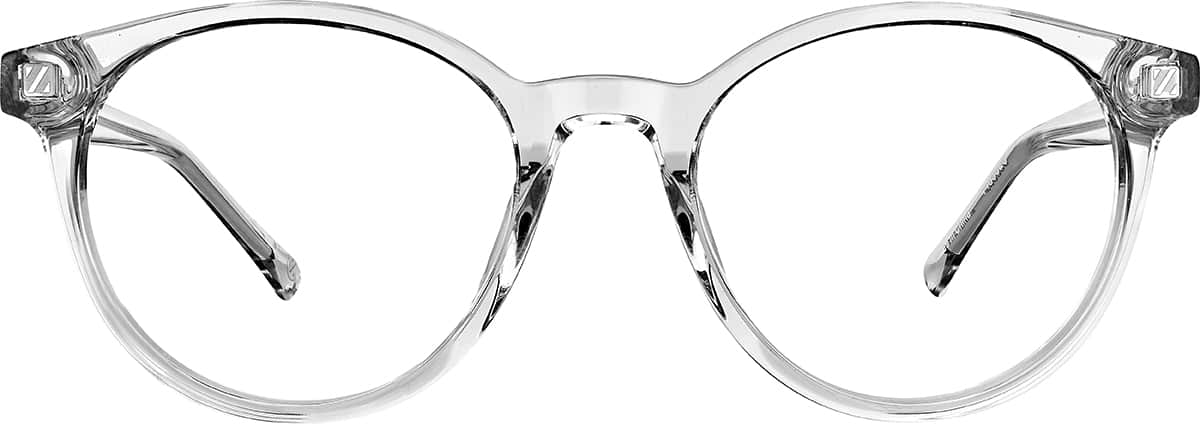 Front view without clip-on of Round Magnetic Snap-On Set 99113923 in Clear