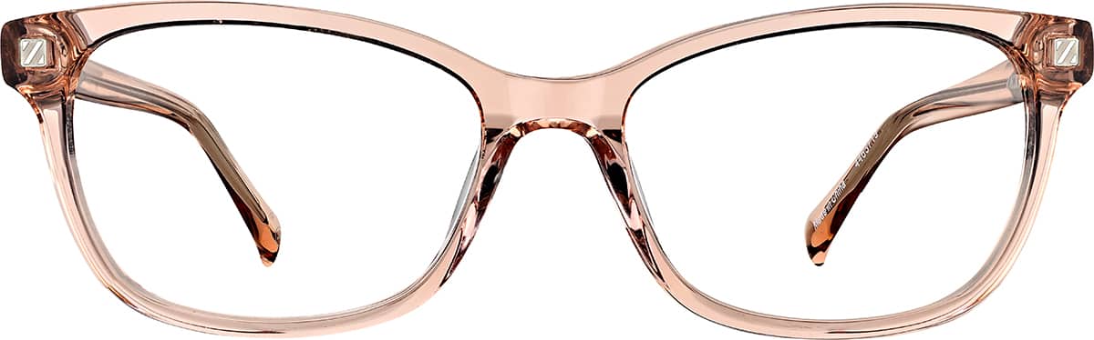 Front view without clip-on of Rectangle Magnetic Snap-On Set 99114019 in Pink