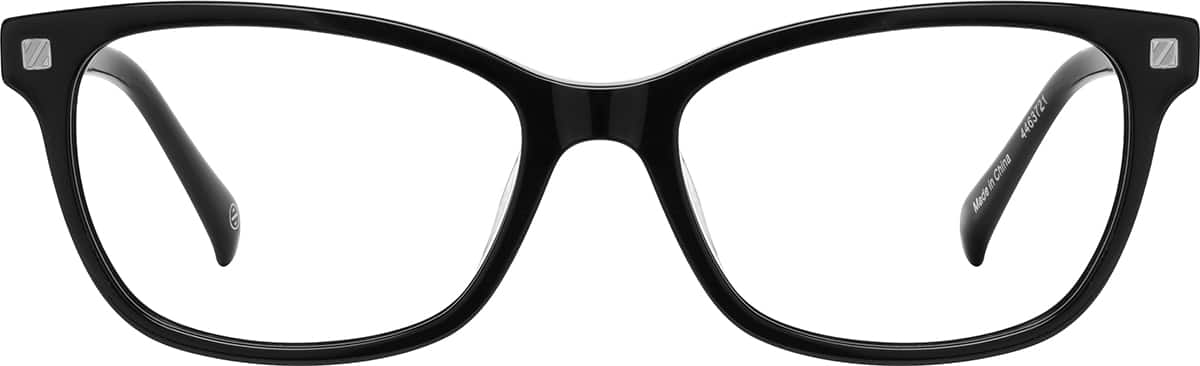 Front view without clip-on of Rectangle Magnetic Snap-On Set 99114021 in Black