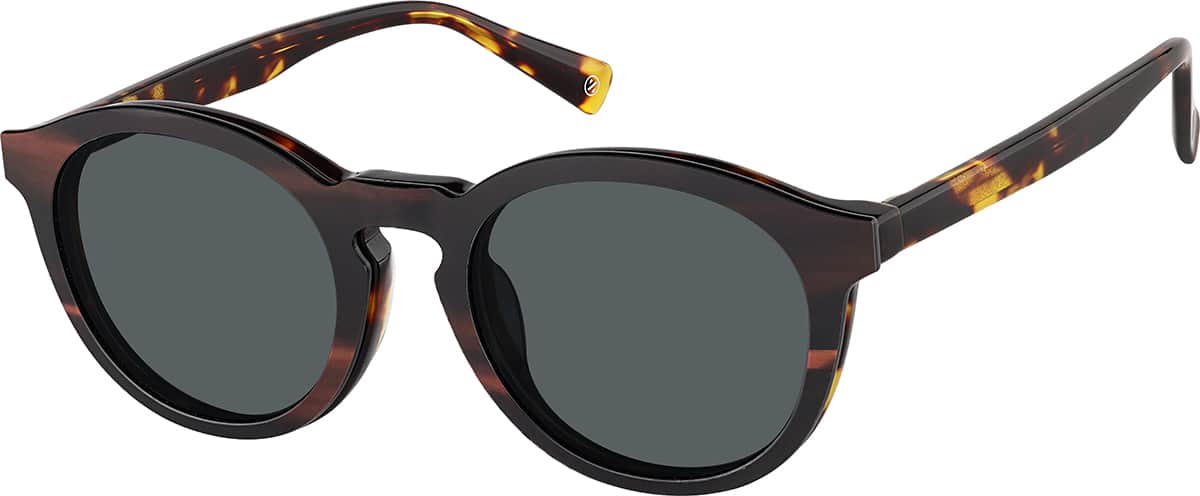 Angle view of Round Magnetic Snap-On Set 99114125 in Tortoiseshell