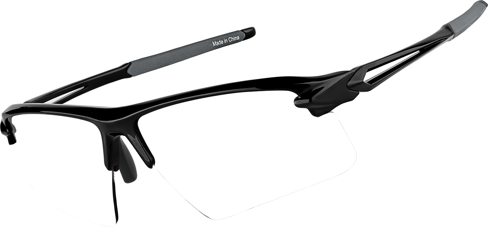 Angle view of Trail Jam - Wrap-Around Sports Sunglasses (Larger Lenses) 99115121 in Black