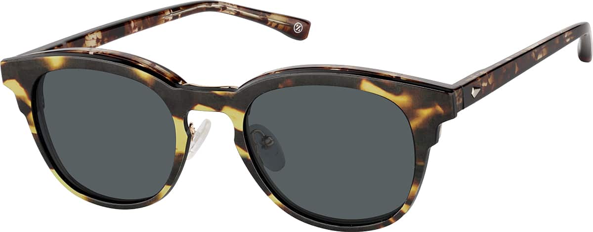 Angle view of Browline Sunshade 99115325 in Tortoiseshell