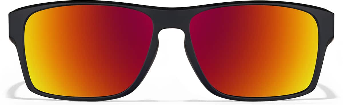 Front view of Zunnies -Rectangle Sports Sunglasses 99115621 in Black