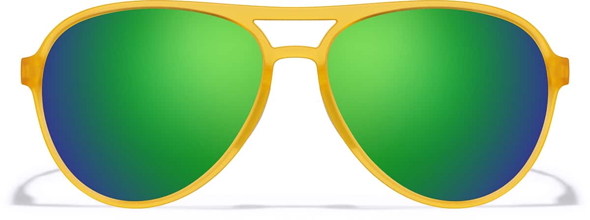 Front view of Zunnies -Aviator Sunglasses 99115922 in Yellow