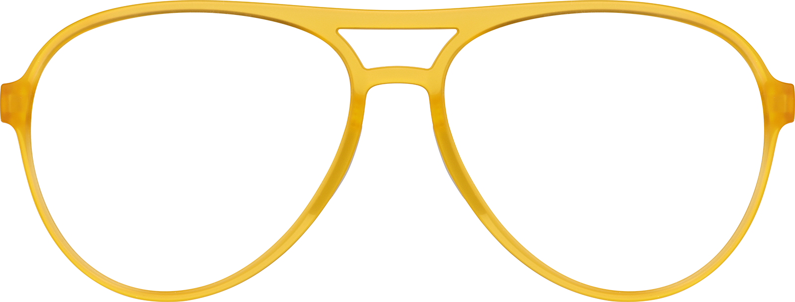 Front view of Zunnies -Aviator Sunglasses 99115922 in Yellow