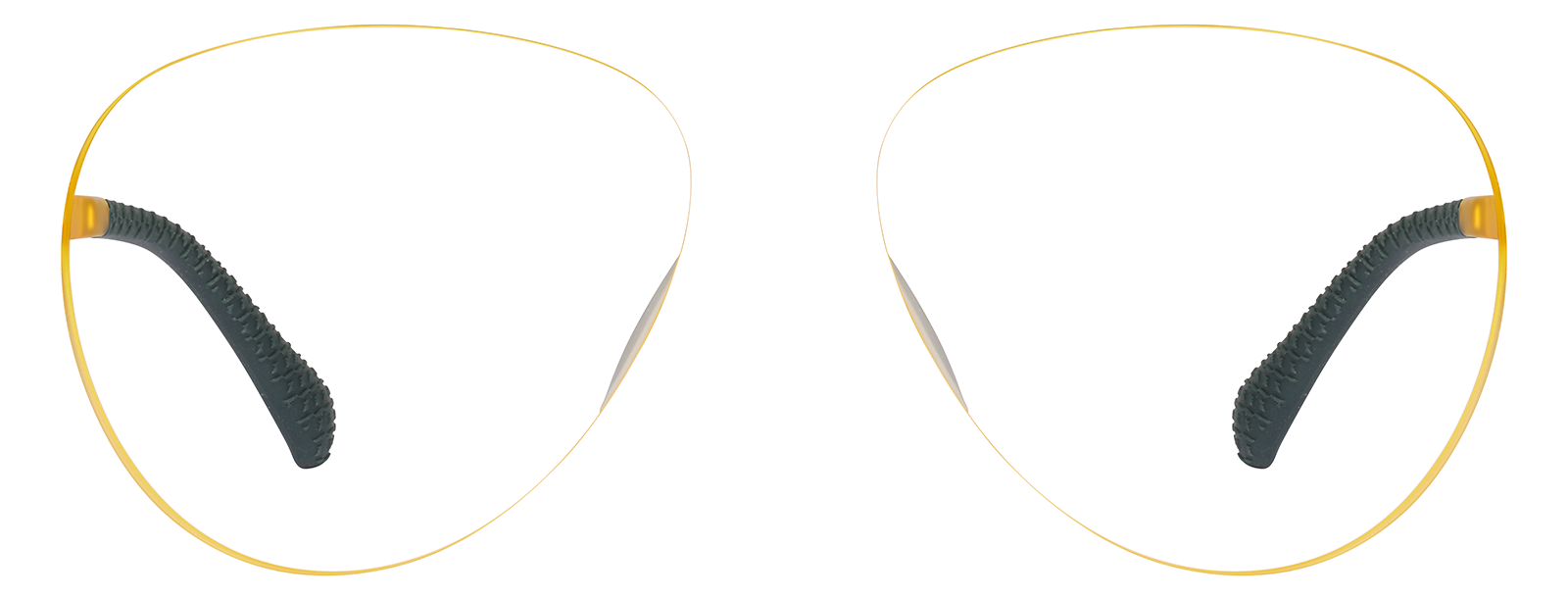 Front view of Zunnies -Aviator Sunglasses 99115922 in Yellow