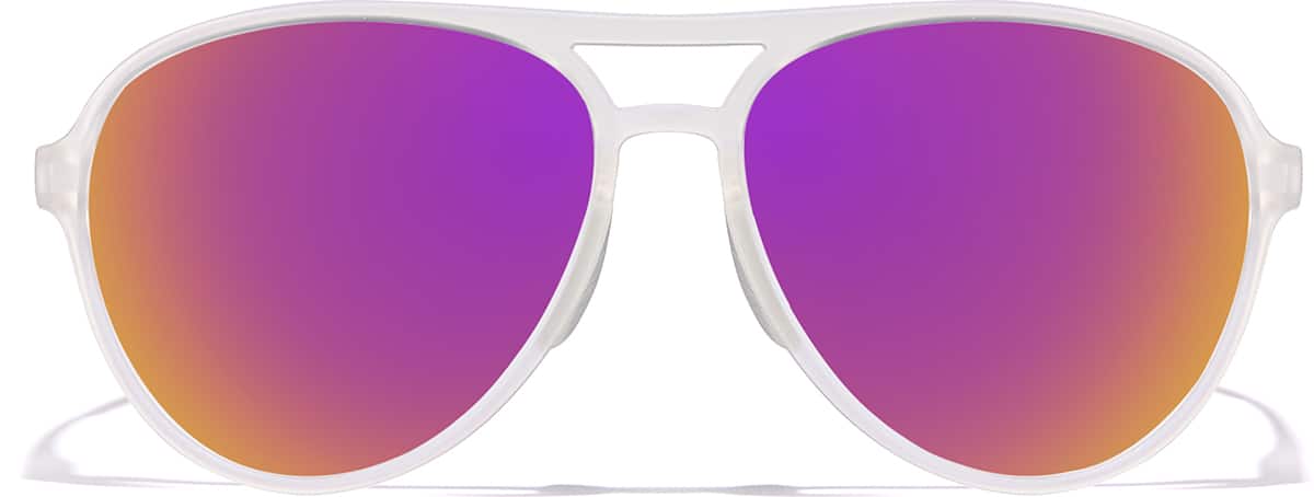 Front view of Zunnies -Aviator Sunglasses 99115923 in Clear