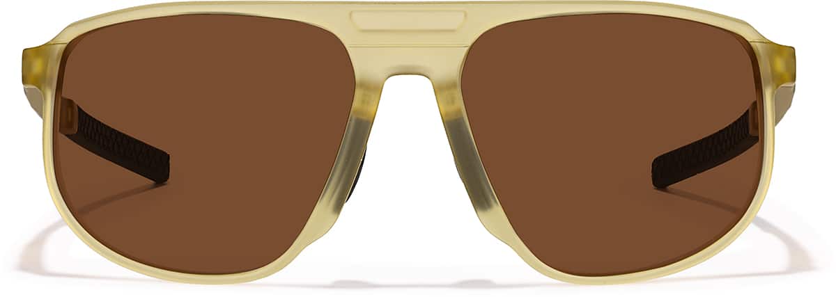 Front view of Zunnies -Aviator Sunglasses 99116122 in Yellow
