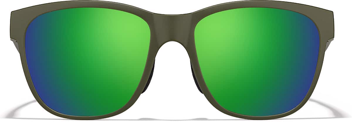 Front view of Zunnies -Square Sports Sunglasses 99116224 in Green