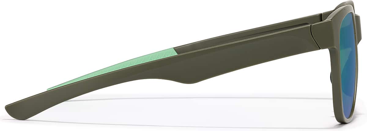 Side view of Zunnies -Square Sports Sunglasses 99116224 in Green