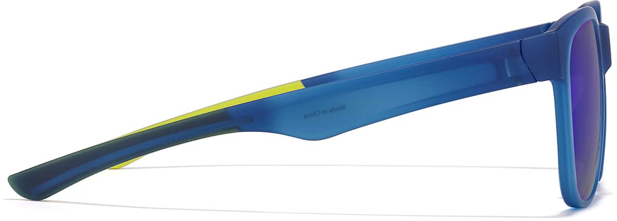 Side view of Zunnies -Square Sports Sunglasses 99116236 in Blue