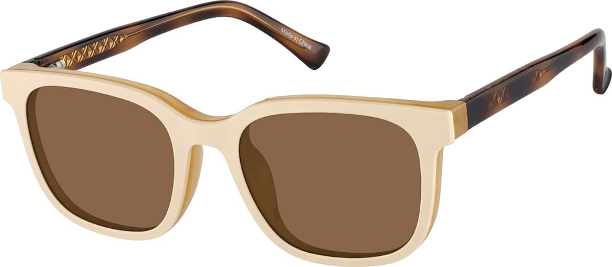 Angle view of Square Sunshades 99117722 in Yellow