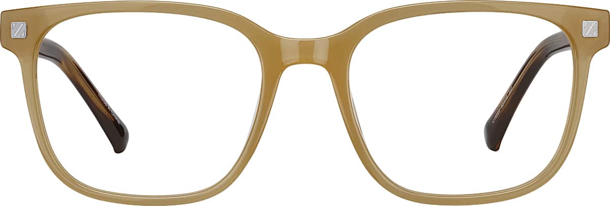 Front view without clip-on of Square Sunshades 99117722 in Yellow