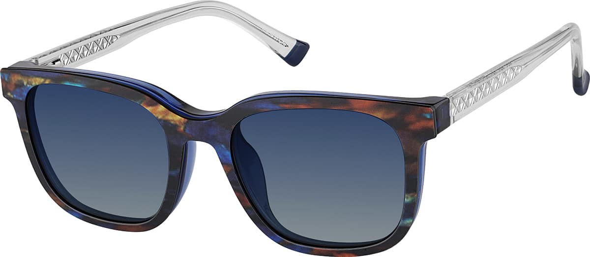 Angle view of Square Sunshades 99117916 in Blue