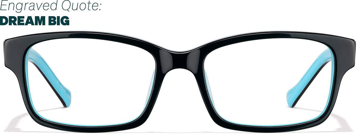 Front view of Wonder Glasses 99120121 in Black
