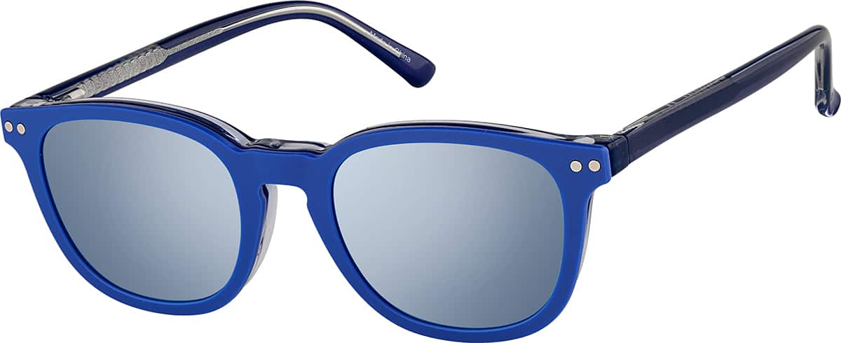 Angle view of Polarized Magnetic Clip On Glasses 99121516 in Blue