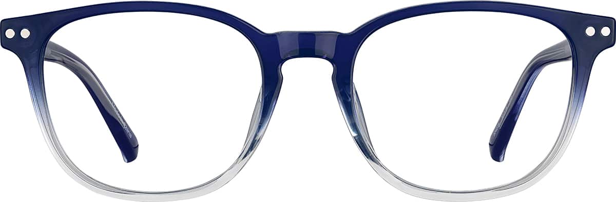 Front view without clip-on of Polarized Magnetic Clip On Glasses 99121516 in Blue