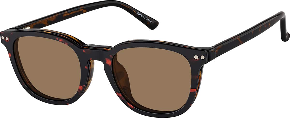 Angle view of Polarized Magnetic Clip On Glasses 99121825 in Tortoiseshell