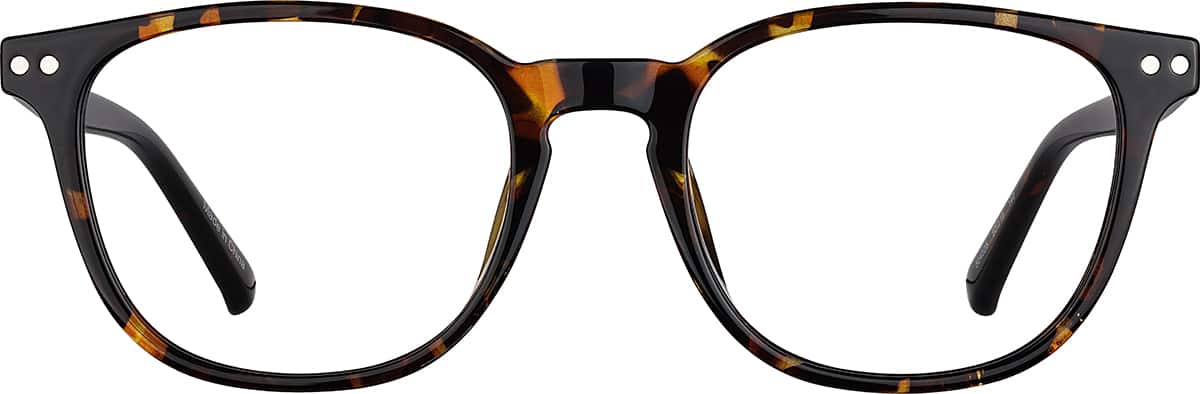 Front view without clip-on of Polarized Magnetic Clip On Glasses 99121825 in Tortoiseshell